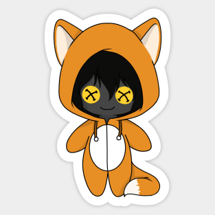 creepypasta the puppeteer fox costume doll Sticker